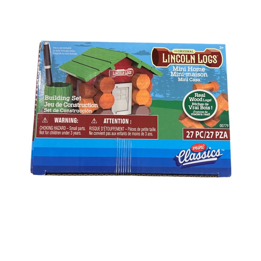 Lincoln Logs Mini Home Building Set - 27 Pieces